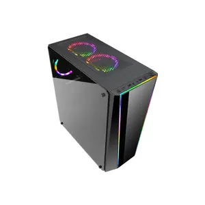 Redragon GC-702 TAILGATE RGB Gaming PC Case, ATX Mid-Tower Chassis, RGB Lighting Support, Tempered Glass Side Panel Design, High-Airflow Gaming Cabinet for Custom PC Builds