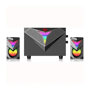 Redragon GS-700 Toccata Gaming Speakers, 2.1 Channel Stereo Audio System, 360° Surround Sound Performance, RGB Lighting Effects, Gaming Speaker Set