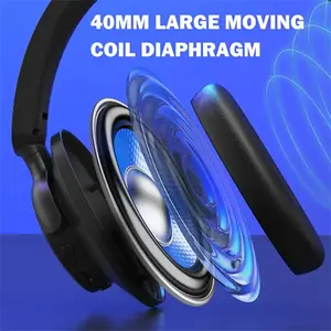 Redragon H610 VIBECORE Wireless Gaming Headset, Bluetooth Wireless Connectivity, Active Noise Cancellation Technology, 40mm Audio Drivers, Lightweight Gaming Audio Headphones with Integrated Microphone