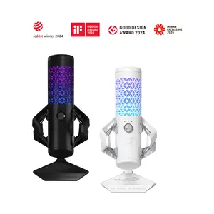 ASUS ROG Carnyx C501 RGB USB Condenser Gaming Microphone, 192kHz 24-bit Audio, 25mm Condenser Capsule, Cardioid Pickup, Aura Sync RGB