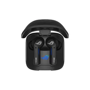 ASUS ROG Cetra True Wireless Black Gaming Earbuds, Low-Latency Wireless Audio, Active Noise Cancellation, IPX4 Water Resistance, ASUS Aura RGB