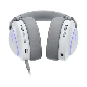 ASUS ROG Delta II A701 White Tri-Mode Wireless Gaming Headset, ROG SpeedNova 2.4GHz, 50mm Titanium Drivers, 10mm Super-Wideband Mic, Aura Sync RGB