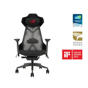 ASUS ROG Destrier Ergo SL400 Gaming Chair, Adjustable 3D Armrests, Breathable Mesh Design, Acoustic Panel Support, Reclining Ergonomic Frame