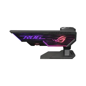 ASUS ROG Herculx XH01 Black Graphics Card Holder, Adjustable GPU Support Stand, Aura Sync RGB Lighting, Tool-Free Installation, Anti-Sag Design