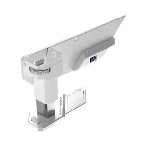 ASUS ROG Herculx XH01 White Graphics Card Holder, Adjustable GPU Support Stand, Aura Sync RGB Lighting, Tool-Free Installation, Anti-Sag Design