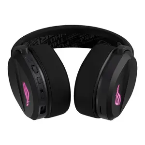ASUS ROG Pelta A501 Black Tri-Mode Wireless Gaming Headset, ROG SpeedNova 2.4GHz, 50mm Titanium Drivers, 10mm Super-Wideband Mic, Aura Sync RGB
