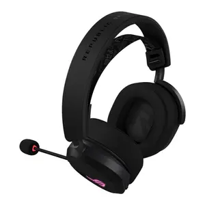 ASUS ROG Pelta A501 Black Tri-Mode Wireless Gaming Headset, ROG SpeedNova 2.4GHz, 50mm Titanium Drivers, 10mm Super-Wideband Mic, Aura Sync RGB
