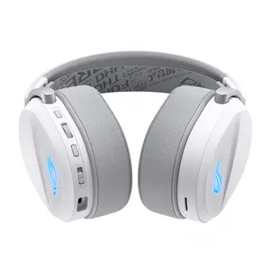 ASUS ROG Pelta A501 White Tri-Mode Wireless Gaming Headset, ROG SpeedNova 2.4GHz, 50mm Titanium Drivers, 10mm Super-Wideband Mic, Aura Sync RGB