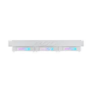ASUS ROG Ryuo IV SLC 360 ARGB White Edition CPU Liquid Cooler, 6.67 Inch Curved AMOLED Display, 360mm Radiator, Triple MF-12C ARGB Fans