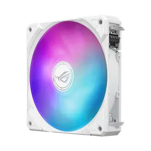 ASUS ROG Ryuo IV SLC 360 ARGB White Edition CPU Liquid Cooler, 6.67 Inch Curved AMOLED Display, 360mm Radiator, Triple MF-12C ARGB Fans