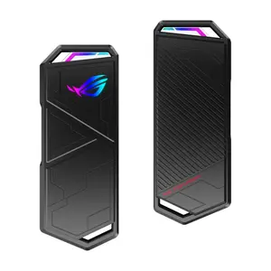 ASUS ROG Strix Arion M.2 NVMe SSD External Enclosure, USB 3.2 Gen 2 Type-C, RGB Lighting, Aluminum Alloy Case, Tool-Free Installation