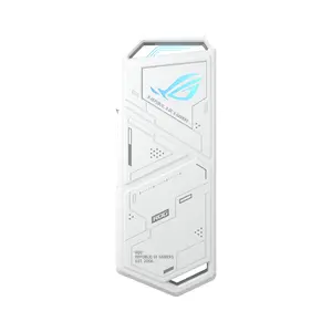 ASUS ROG Strix Arion ESD-S1C White M.2 NVMe SSD External Enclosure, USB 3.2 Gen 2 Type-C, Aura Sync RGB, Aluminum Alloy Case, Tool-Free Design