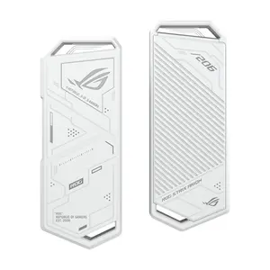ASUS ROG Strix Arion ESD-S1C White M.2 NVMe SSD External Enclosure, USB 3.2 Gen 2 Type-C, Aura Sync RGB, Aluminum Alloy Case, Tool-Free Design