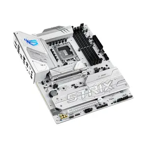 ASUS ROG STRIX B860-A GAMING WIFI ATX Motherboard, Intel B860 Chipset, LGA1851 Socket, DDR5 Memory Support, PCIe 5.0 Graphics and Storage Support, WiFi 7 Connectivity, Thunderbolt 4 USB Type-C, White Edition High-Performance Gaming Motherboard