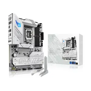 ASUS ROG STRIX B860-A GAMING WIFI ATX Motherboard, Intel B860 Chipset, LGA1851 Socket, DDR5 Memory Support, PCIe 5.0 Graphics and Storage Support, WiFi 7 Connectivity, Thunderbolt 4 USB Type-C, White Edition High-Performance Gaming Motherboard
