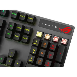 ASUS ROG Strix Scope RX XA05 RGB Optical Mechanical Gaming Keyboard, RX Optical Switches, IP57 Water Resistance, Aura Sync RGB, USB Passthrough