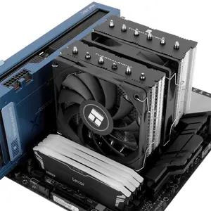 Thermalright Royal Knight 120 SE Black Single Tower CPU Air Cooler, High Performance Air Cooling System with Optimized Heatpipe Design