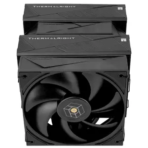 Thermalright Royal Pretor 130 Black High-Performance CPU Air Cooler, Dual Tower High Airflow Heatsink Cooler with Advanced Heatpipe Design