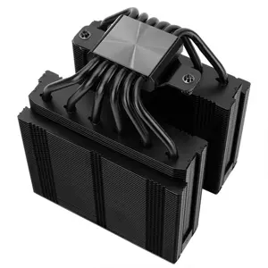 Thermalright Royal Pretor 130 Black High-Performance CPU Air Cooler, Dual Tower High Airflow Heatsink Cooler with Advanced Heatpipe Design