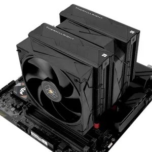 Thermalright Royal Pretor 130 Black High-Performance CPU Air Cooler, Dual Tower High Airflow Heatsink Cooler with Advanced Heatpipe Design
