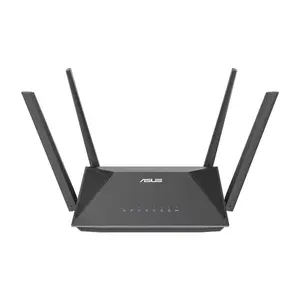 ASUS RT-AX52 AX1800 Dual Band WiFi 6 Router, 1201Mbps 5GHz Speed, 574Mbps 2.4GHz Speed, OFDMA MU-MIMO, AiMesh Support, WPA3 Security