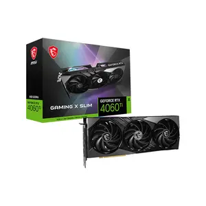 MSI GeForce RTX 4060 Ti GAMING X SLIM 8G 8GB GDDR6 Graphics Card, Triple Fan Cooling, PCIe 4.0, HDMI 2.1a, DisplayPort 1.4a