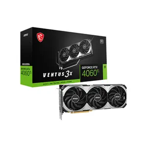 MSI GeForce RTX 4060 Ti VENTUS 3X 8G OC 8GB GDDR6 Graphics Card, Triple Fan Cooling, PCIe 4.0, HDMI 2.1a, DisplayPort 1.4a