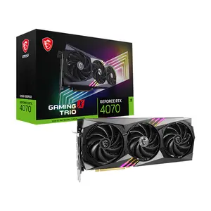 MSI GeForce RTX 4070 GAMING X TRIO 12G 12GB GDDR6X Graphics Card, Triple Fan Cooling, PCIe 4.0, HDMI 2.1a, DisplayPort 1.4a
