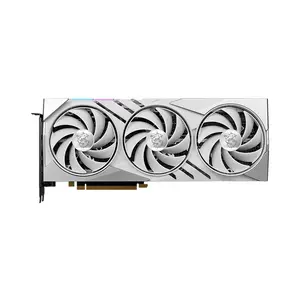 MSI GeForce RTX 4070 Ti GAMING X SLIM WHITE 12G 12GB GDDR6X Graphics Card, Triple Fan Cooling, PCIe 4.0, HDMI 2.1a, DisplayPort 1.4a