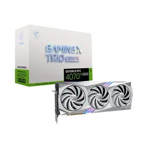 MSI GeForce RTX 4070 Ti SUPER 16G GAMING X TRIO WHITE 16GB GDDR6X Graphics Card, Triple Fan Cooling, PCIe 4.0, HDMI 2.1a, DisplayPort 1.4a