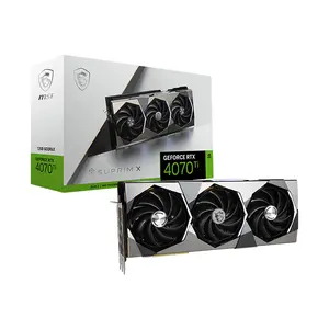 MSI GeForce RTX 4070 Ti SUPRIM X 12G 12GB GDDR6X Graphics Card, Triple Fan Cooling, PCIe 4.0, HDMI 2.1a, DisplayPort 1.4a