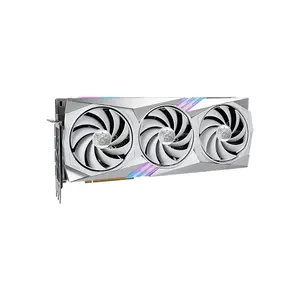 MSI GeForce RTX 4070 Ti GAMING X TRIO WHITE 12G 12GB GDDR6X Graphics Card, Triple Fan Cooling, PCIe 4.0, HDMI 2.1a, DisplayPort 1.4a