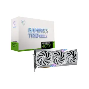 MSI GeForce RTX 4070 Ti GAMING X TRIO WHITE 12G 12GB GDDR6X Graphics Card, Triple Fan Cooling, PCIe 4.0, HDMI 2.1a, DisplayPort 1.4a