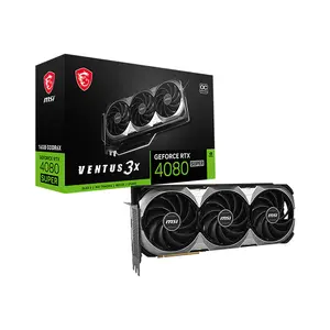 MSI GeForce RTX 4080 SUPER 16G VENTUS 3X OC 16GB GDDR6X Graphics Card, Triple Fan Cooling, PCIe 4.0, HDMI 2.1a, DisplayPort 1.4a