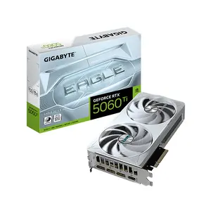 Gigabyte GeForce RTX 5060 Ti EAGLE OC ICE 8GB GDDR7 Graphics Card, PCIe 5.0, WINDFORCE ICE Cooling, HDMI 2.1b, DisplayPort 2.1b