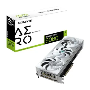 Gigabyte GeForce RTX 5080 AERO OC SFF 16GB GDDR7 Graphics Card, PCIe 5.0, WINDFORCE Cooling, Small Form Factor, HDMI 2.1b, DisplayPort 2.1b