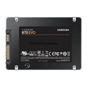 Samsung 870 EVO 1TB 2.5-Inch SATA III Internal SSD, Up to 560MB/s Read & 530MB/s Write, Samsung V-NAND 3-bit MLC, MKX Controller, 1GB LPDDR4 DRAM Cache, Intelligent TurboWrite, 600TBW Endurance, Model MZ-77E1T0