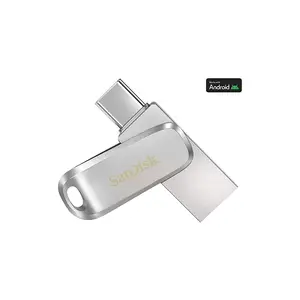 SanDisk Ultra Dual Drive Luxe USB Type-C OTG Flash Drive, All-Metal USB Type-C & USB Type-A Dual Connector, USB 3.2 Gen 1, Up to 150MB/s Read Speed, Premium Portable Storage