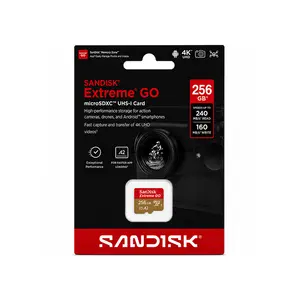 SanDisk Extreme Go microSD UHS-I Memory Card, Up to 2TB Capacity, Up to 240MB/s Read & 160MB/s Write Speed, U3 V30, microSDXC & High-Durability Storage