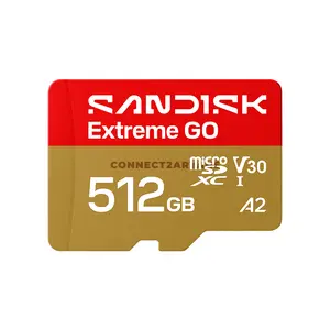 SanDisk Extreme Go microSD UHS-I Memory Card, Up to 2TB Capacity, Up to 240MB/s Read & 160MB/s Write Speed, U3 V30, microSDXC & High-Durability Storage