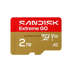 SanDisk Extreme Go microSD UHS-I Memory Card, Up to 2TB Capacity, Up to 240MB/s Read & 160MB/s Write Speed, U3 V30, microSDXC & High-Durability Storage