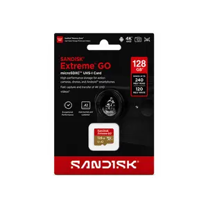 SanDisk Extreme Go microSD UHS-I Memory Card, Up to 2TB Capacity, Up to 240MB/s Read & 160MB/s Write Speed, U3 V30, microSDXC & High-Durability Storage