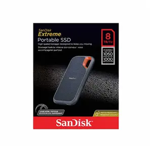 SanDisk Extreme Portable SSD 8TB External Solid State Drive, High-Speed USB-C Connectivity, Rugged Portable Design, Reliable External Storage Solution for Professionals and Creators