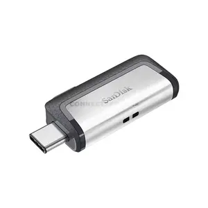 SanDisk Ultra Dual Drive USB Type-C SDDDC2 USB 3.1 Gen 1 Flash Drive, Up to 256GB Capacity, Up to 150MB/s Read Speed, Dual USB-C & USB-A Connectors, OTG Support & Retractable Design