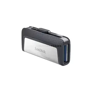 SanDisk Ultra Dual Drive USB Type-C SDDDC2 USB 3.1 Gen 1 Flash Drive, Up to 256GB Capacity, Up to 150MB/s Read Speed, Dual USB-C & USB-A Connectors, OTG Support & Retractable Design