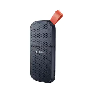 SanDisk Portable SSD SDSSDE30-1T00-G26 1TB External Solid State Drive, USB 3.2 Gen 2 Interface, USB-C Connector, Up to 800MB/s Sequential Read Speed, Two-Meter Drop Protection