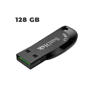 SanDisk Ultra Shift USB 3.2 Gen 1 Flash Drive, USB-A High-Speed Flash Drive, Up to 100MB/s Read Speed, Compact Capless USB Storage