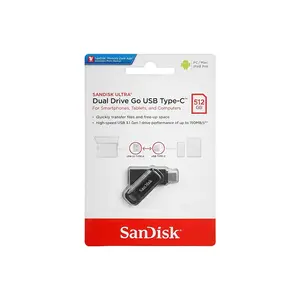 SanDisk Ultra Dual Drive Go USB Type-C OTG Flash Drive, USB Type-C & USB Type-A Dual Connector, Up to 150MB/s Read Speed, USB 3.2 Gen 1 Portable Storage