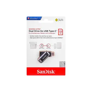 SanDisk Ultra Dual Drive Go USB Type-C OTG Flash Drive, USB Type-C & USB Type-A Dual Connector, Up to 150MB/s Read Speed, USB 3.2 Gen 1 Portable Storage
