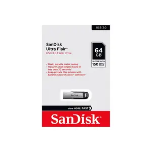 SanDisk Ultra Flair USB 3.2 Gen 1 Flash Drive, USB Type-A Metal USB Drive, Up to 150MB/s Read Speed, High-Speed Portable Storage